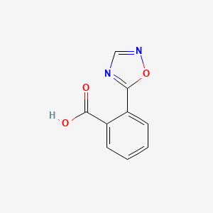 molecular formula C9H6N2O3 B568828 2-(1,2,4-Oxadiazol-5-yl)benzoic acid CAS No. 1250245-87-4