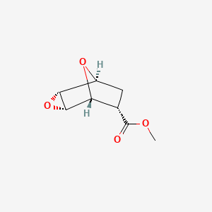 molecular formula C8H10O4 B568830 (1S,2R,4S,5R,6S)-3,8-Dioxatricyclo[3.2.1.02,4]octane-6-carboxylic Acid Methyl Ester CAS No. 1199940-75-4