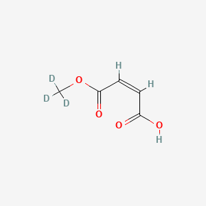molecular formula C5H6O4 B568832 (2Z)-2-Butenedioic Acid 1-Methyl Ester-d3 CAS No. 1266402-66-7