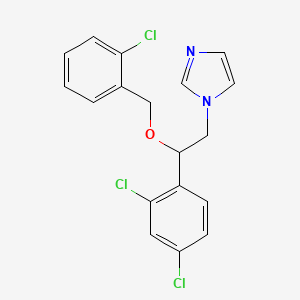 molecular formula C18H15Cl3N2O B568835 Miconazole Impurity I CAS No. 47363-37-1