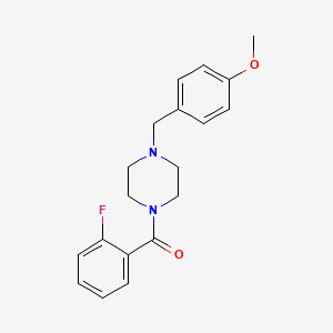 molecular formula C19H21FN2O2 B5688354 1-(2-fluorobenzoyl)-4-(4-methoxybenzyl)piperazine 
