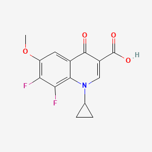 1-Cyclopropyl-7,8-difluoro-6-methoxy-4-oxo-1,4-dihydroquinoline-3-carboxylic acid