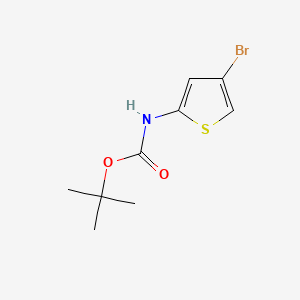 molecular formula C9H12BrNO2S B568843 tert-Butyl (4-bromothiophen-2-yl)carbamate CAS No. 868387-45-5