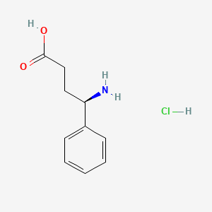 molecular formula C10H14ClNO2 B568845 (R)-4-amino-4-phenylbutanoic acid hydrochloride CAS No. 1010129-08-4