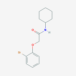 molecular formula C14H18BrNO2 B5688465 2-(2-bromophenoxy)-N-cyclohexylacetamide 