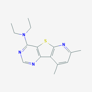 molecular formula C15H18N4S B5688469 N,N-diethyl-7,9-dimethylpyrido[3',2':4,5]thieno[3,2-d]pyrimidin-4-amine 