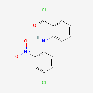 molecular formula C13H8Cl2N2O3 B568850 2-[(4-Chloro-2-nitrophenyl)amino]benzoyl Chloride CAS No. 69414-55-7