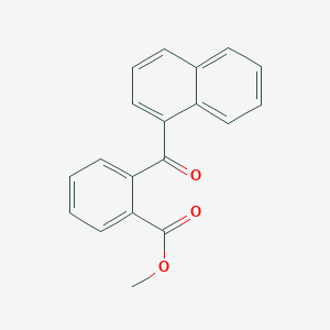molecular formula C19H14O3 B5688595 2-(1-萘酰基)苯甲酸甲酯 