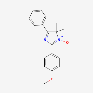 molecular formula C18H18N2O2 B5688617 2-(4-methoxyphenyl)-4,4-dimethyl-5-phenyl-4H-imidazole 3-oxide 