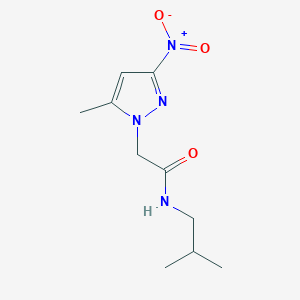 molecular formula C10H16N4O3 B5688668 N-isobutyl-2-(5-methyl-3-nitro-1H-pyrazol-1-yl)acetamide 