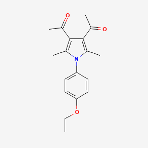 molecular formula C18H21NO3 B5688686 1,1'-[1-(4-ethoxyphenyl)-2,5-dimethyl-1H-pyrrole-3,4-diyl]diethanone 