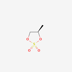 molecular formula C3H6O4S B568869 1,3,2-Dioxathiolane, 4-methyl-, 2,2-dioxide, (4R)- CAS No. 1006381-03-8