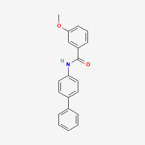 molecular formula C20H17NO2 B5688698 N-4-biphenylyl-3-methoxybenzamide 