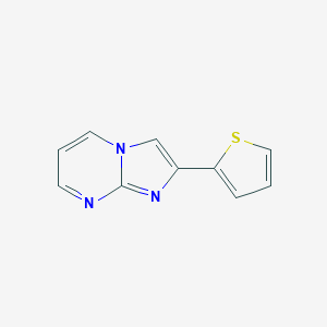 molecular formula C10H7N3S B056887 2-噻吩-2-基-咪唑并[1,2-a]嘧啶 CAS No. 115749-42-3