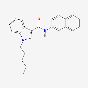 molecular formula C24H24N2O B568870 N-2-Naphthalenyl-1-pentyl-1H-indole-3-carboxamide CAS No. 1338925-12-4