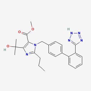 molecular formula C25H28N6O3 B568875 Olmesartan Methyl Ester CAS No. 1347262-29-6