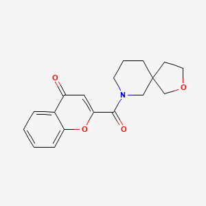 molecular formula C18H19NO4 B5688750 2-(2-oxa-7-azaspiro[4.5]dec-7-ylcarbonyl)-4H-chromen-4-one 