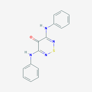 molecular formula C15H12N4OS B5688752 3,5-dianilino-4H-1,2,6-thiadiazin-4-one 