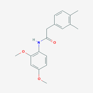 molecular formula C18H21NO3 B5688782 N-(2,4-dimethoxyphenyl)-2-(3,4-dimethylphenyl)acetamide 