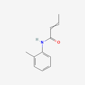 molecular formula C11H13NO B568879 N-(2-甲基苯基)丁-2-烯酰胺 CAS No. 96686-24-7