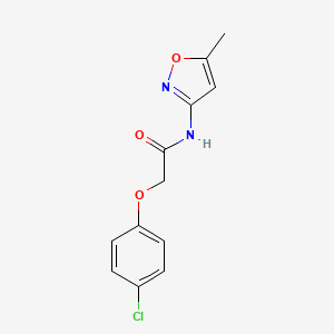 molecular formula C12H11ClN2O3 B5688806 2-(4-chlorophenoxy)-N-(5-methyl-3-isoxazolyl)acetamide 