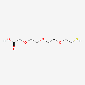 molecular formula C8H16O5S B568881 2-[2-[2-(2-Mercaptoethoxy)ethoxy]ethoxy]acetic Acid CAS No. 200291-35-6