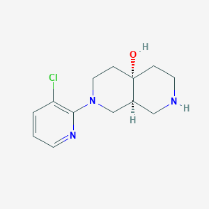 molecular formula C13H18ClN3O B5688833 rel-(4aS,8aS)-2-(3-chloro-2-pyridinyl)octahydro-2,7-naphthyridin-4a(2H)-ol dihydrochloride 