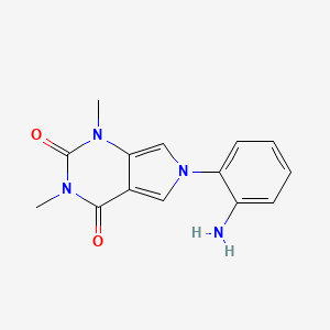 molecular formula C14H14N4O2 B5688846 6-(2-aminophenyl)-1,3-dimethyl-1H-pyrrolo[3,4-d]pyrimidine-2,4(3H,6H)-dione 