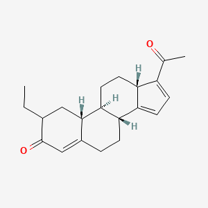 molecular formula C21H26O2 B568888 (13S)-Ethyl-18,19-dinorpregna-4,14,16-triene-3,20-dione CAS No. 932388-88-0