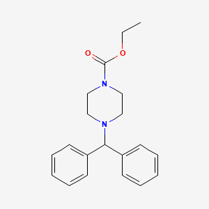 molecular formula C20H24N2O2 B5688901 ethyl 4-(diphenylmethyl)-1-piperazinecarboxylate 