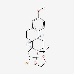 16-Bromo-13-ethyl-3-methoxygona-1,3,5(10)-trien-17-one Cyclic 1,2-Ethanediyl Acetal