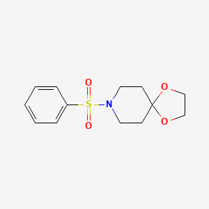 molecular formula C13H17NO4S B5688982 8-(phenylsulfonyl)-1,4-dioxa-8-azaspiro[4.5]decane 