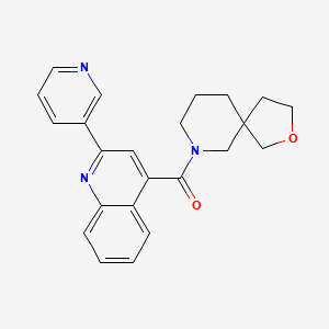 molecular formula C23H23N3O2 B5688993 4-(2-oxa-7-azaspiro[4.5]dec-7-ylcarbonyl)-2-pyridin-3-ylquinoline 