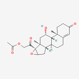 molecular formula C23H30O6 B568900 16alpha,17-Epoxycorticosterone 21-Acetate CAS No. 112529-49-4