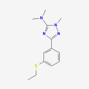 molecular formula C13H18N4S B5689017 3-[3-(ethylthio)phenyl]-N,N,1-trimethyl-1H-1,2,4-triazol-5-amine 