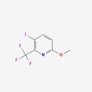 molecular formula C7H5F3INO B568903 3-Iodo-6-methoxy-2-(trifluoromethyl)pyridine CAS No. 503184-34-7