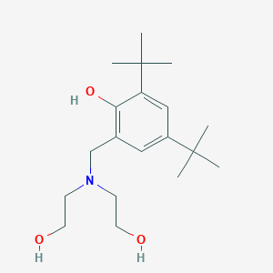 molecular formula C19H33NO3 B5689085 2-{[bis(2-hydroxyethyl)amino]methyl}-4,6-di-tert-butylphenol 