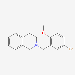 molecular formula C17H18BrNO B5689093 2-(5-bromo-2-methoxybenzyl)-1,2,3,4-tetrahydroisoquinoline 