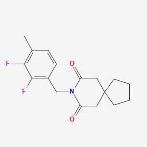 molecular formula C17H19F2NO2 B5689098 8-(2,3-difluoro-4-methylbenzyl)-8-azaspiro[4.5]decane-7,9-dione 