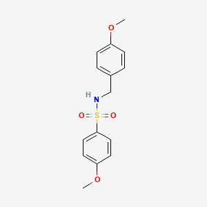 molecular formula C15H17NO4S B5689113 4-methoxy-N-(4-methoxybenzyl)benzenesulfonamide 