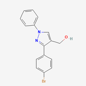 molecular formula C16H13BrN2O B5689126 [3-(4-bromophenyl)-1-phenyl-1H-pyrazol-4-yl]methanol CAS No. 36640-55-8