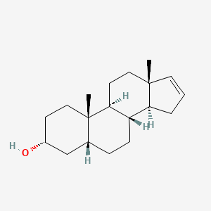 molecular formula C19H30O B568914 5beta-Androst-16-en-3alpha-ol CAS No. 4572-71-8