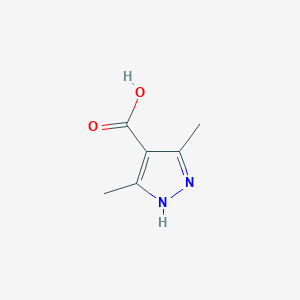 molecular formula C6H8N2O2 B056892 3,5-二甲基-1H-吡唑-4-羧酸 CAS No. 113808-86-9