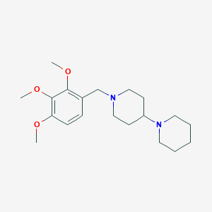 molecular formula C20H32N2O3 B5689212 1'-(2,3,4-trimethoxybenzyl)-1,4'-bipiperidine 