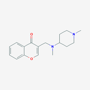 molecular formula C17H22N2O2 B5689215 3-{[methyl(1-methyl-4-piperidinyl)amino]methyl}-4H-chromen-4-one 
