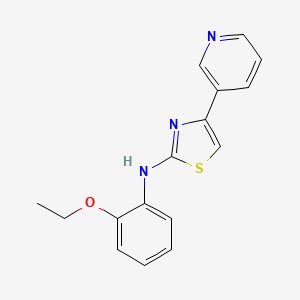 molecular formula C16H15N3OS B5689277 N-(2-ethoxyphenyl)-4-(3-pyridinyl)-1,3-thiazol-2-amine 