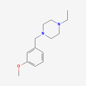 molecular formula C14H22N2O B5689321 1-ethyl-4-(3-methoxybenzyl)piperazine 