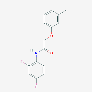 molecular formula C15H13F2NO2 B5689375 N-(2,4-difluorophenyl)-2-(3-methylphenoxy)acetamide 
