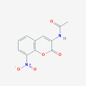 molecular formula C11H8N2O5 B5689411 N-(8-nitro-2-oxo-2H-chromen-3-yl)acetamide CAS No. 840-05-1