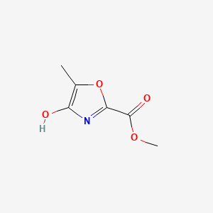 molecular formula C6H7NO4 B568942 Methyl 4-hydroxy-5-methyloxazole-2-carboxylate CAS No. 1379247-69-4